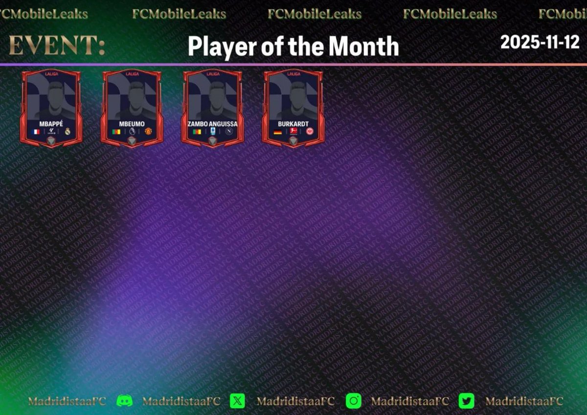 #fcmobile LEAKS #POTM ;)
by 
@madridistaafc

Will you get #mbappe  ? 🤔