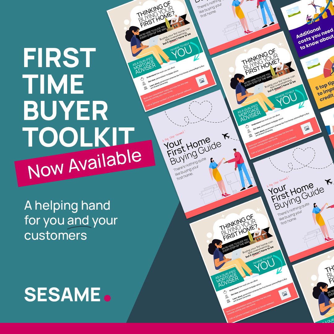 WeAreSesame's tweet image. Helping first-time buyers is easier than ever!🏡

Our new toolkit has everything you need—brochures, social posts &amp;amp; more—to guide customers through every step.

👉Download now: mysesame.com/Mortgages#ftb-…

#Mortgage #FirstTimeBuyer #ClientSupport