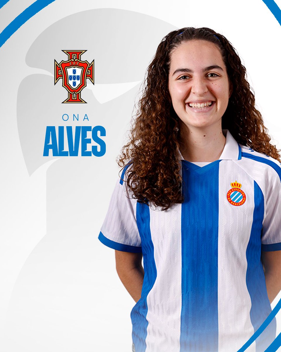 RCDE_La21's tweet photo. 🌍 INTERNACIONAL | Ona Alves, convocada amb Portugal Sub-17!
La jugadora del Femení  C ha estat citada per disputar la primera ronda de l’Europeu Femení Sub-17.

👏 Enhorabona, Ona!
#RCDEFem #La21 https://t.co/w46DmK9AWV