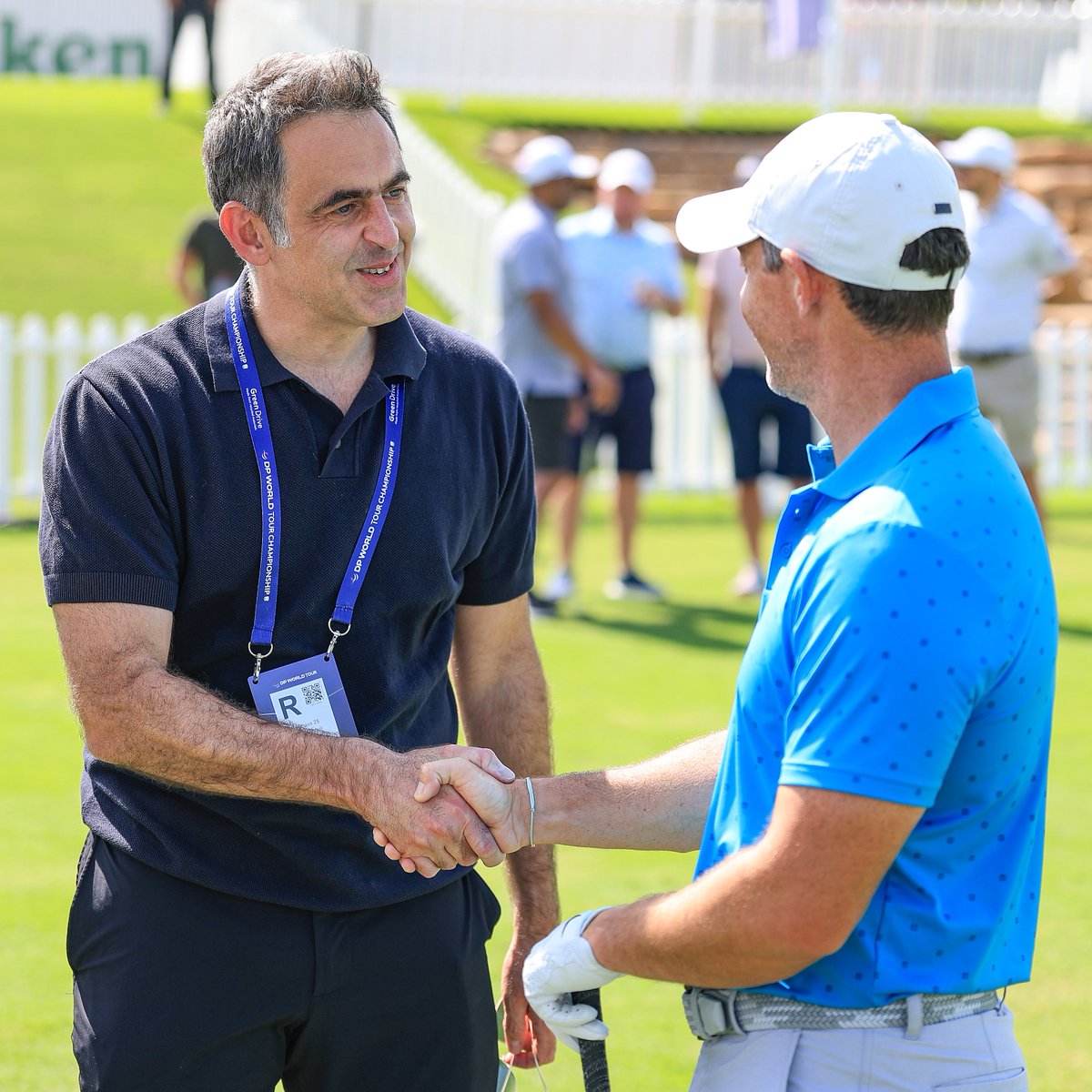 DPWorldTour's tweet image. When Ronnie met Rory 🎱🏌️‍♂️

#DPWTC | #RolexSeries