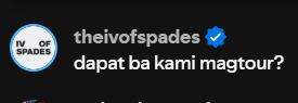 IVSPADERS_'s tweet photo. Some of the boys' comments. Tour?🤔

#IVOSSpotifyListeningParty
#IVOFSPADES #ANDALUCIA https://t.co/lsdBY1VDe1