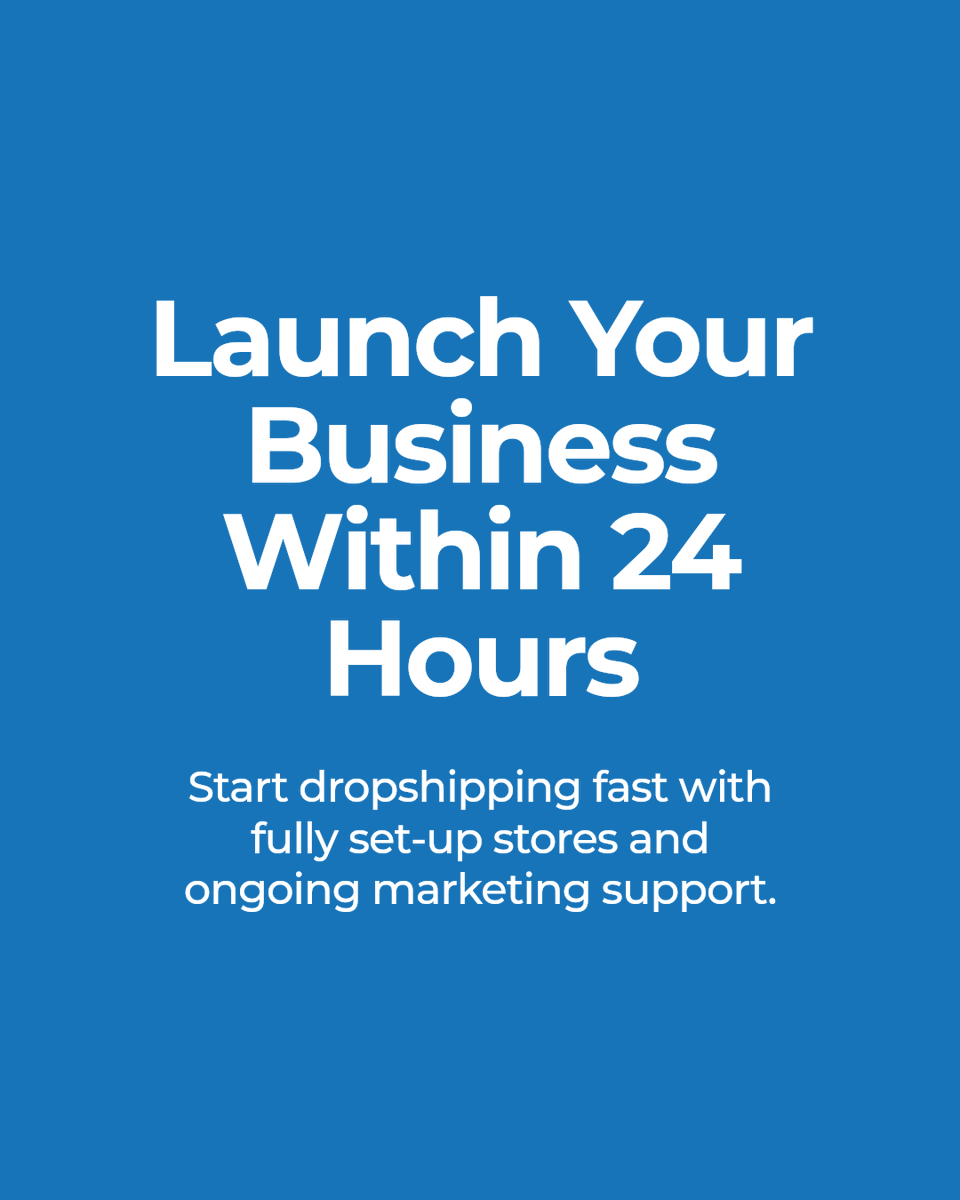 ReadyMadeStores's tweet photo. Starting your dropshipping store with Ready Made Stores means launching quickly and confidently. Fully set-up within 24 hours. Marketing resources, ongoing support, and a business built to grow with you. Begin your entrepreneurial path today. https://t.co/7Zz0TFM7d9
