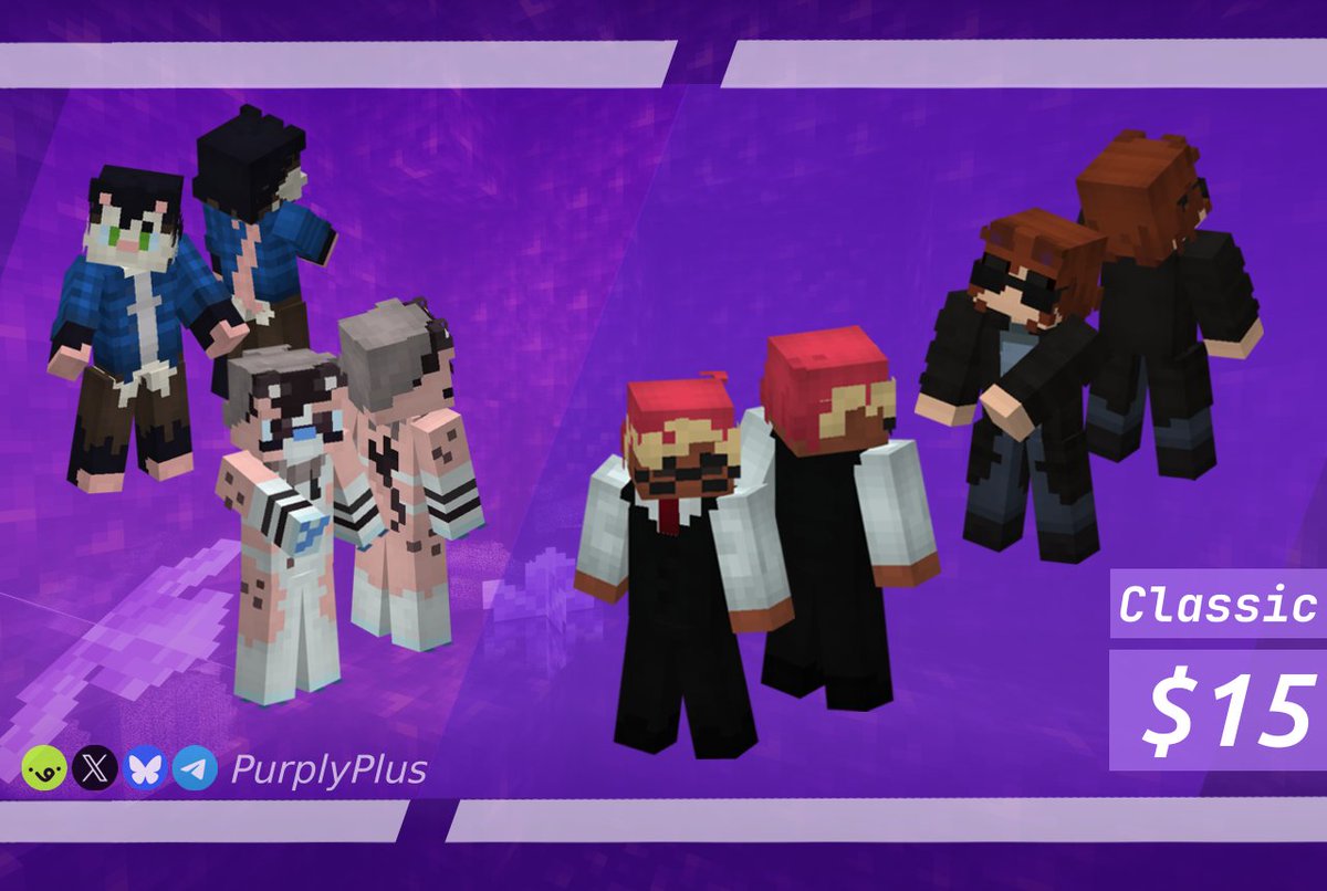 Pur 💜🍇 | Minecraft Comm Open! tweet media