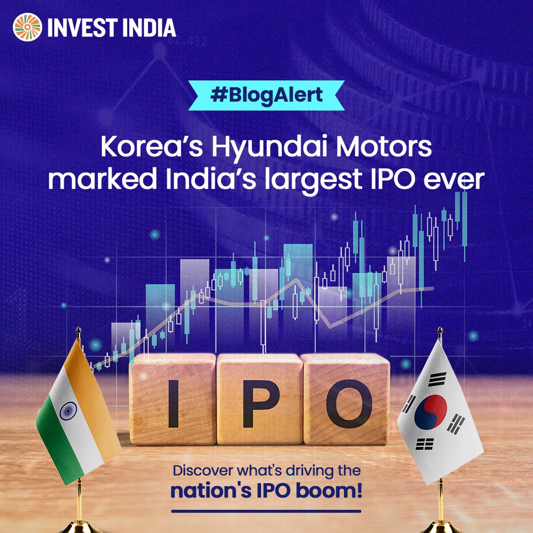 investindia's tweet image. #BlogAlert

#KoreanIPOs in India, such as @HyundaiIndia and @LGIndia, showcase growing trust in India’s capital market. Let&apos;s examine why Korean companies are investing heavily in India&apos;s long-term potential.

Explore more here: tinyurl.com/blogs-Korean-I…

#InvestInIndia