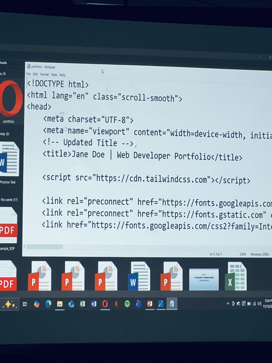 FatimaHash81561's tweet image. Empowering young women to build the web of tomorrow 💻
Conducting the Web Foundation Workshop — where girls learn, code, and create! #HerVoiceHerCode #WebFoundation #SheCodeClub