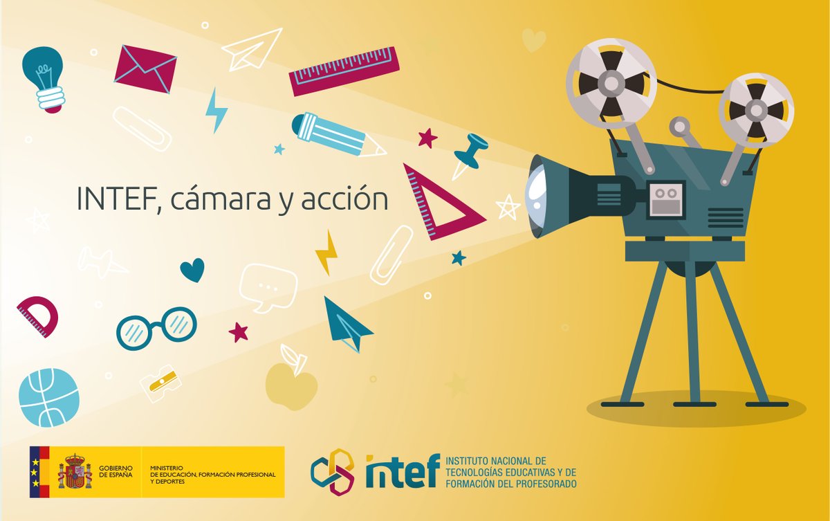 😀 ¡Aprender nunca fue tan divertido! 

🎥 Descubre INTEF, cámara y acción: vídeos y guías para aprender jugando en Primaria.
🔎 Disponible con buscador por materias y temas.

👉 intef.es/recursos-educa…