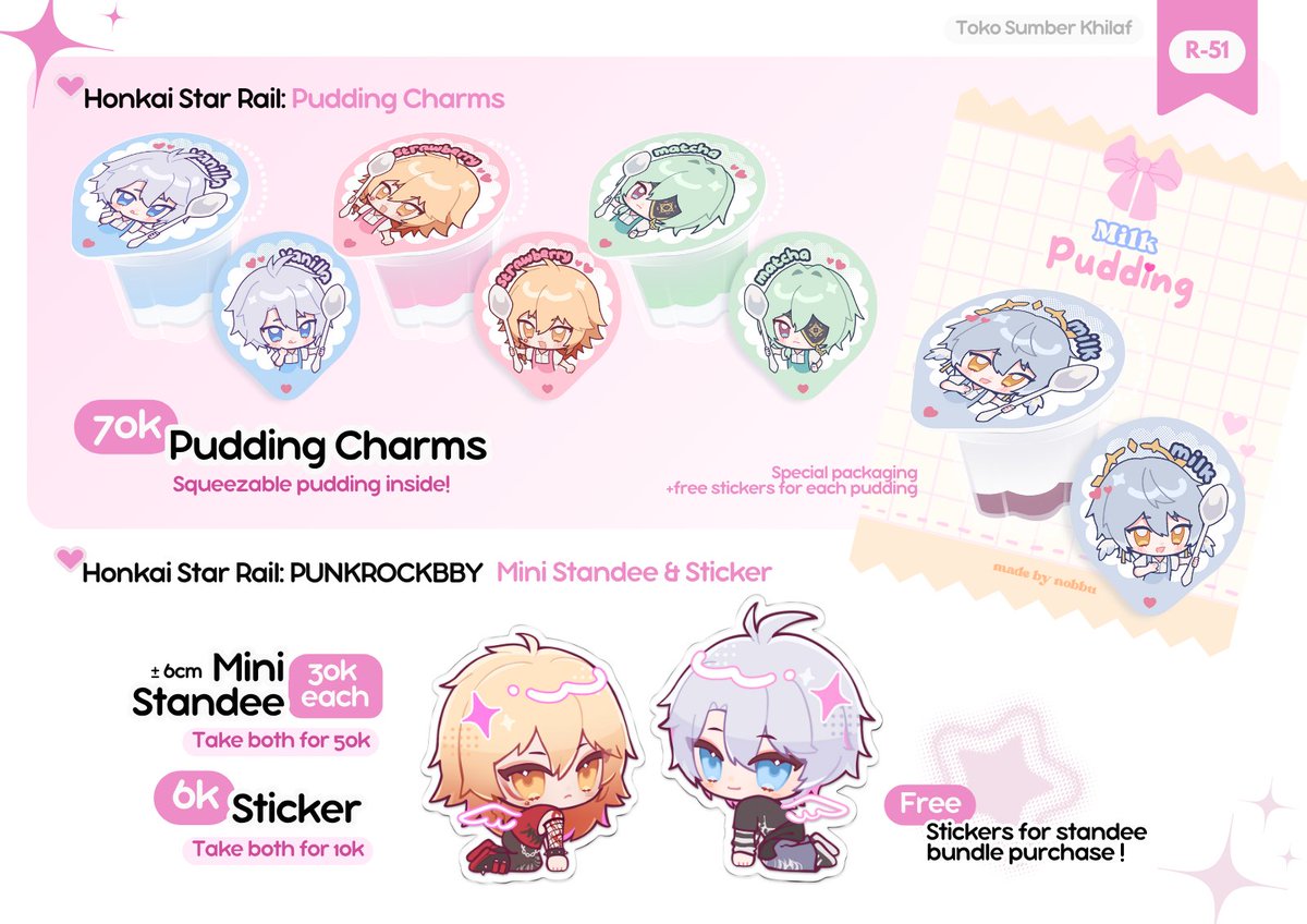 nobbuDECO's tweet image. [🔁+❤️ appreciated!]
Nobbu's #CF21 catalogue &amp;amp; 2nd Giveaway is here! 

🌸15-16 Nov '25 (both days)
🌸R-51 Toko Sumber Khilaf
🌸Honkai Star Rail &amp;amp; Alien Stage

GA rules on thread! ⬇️

#comifuro21 #cf21catalogue #comifuro21catalogue