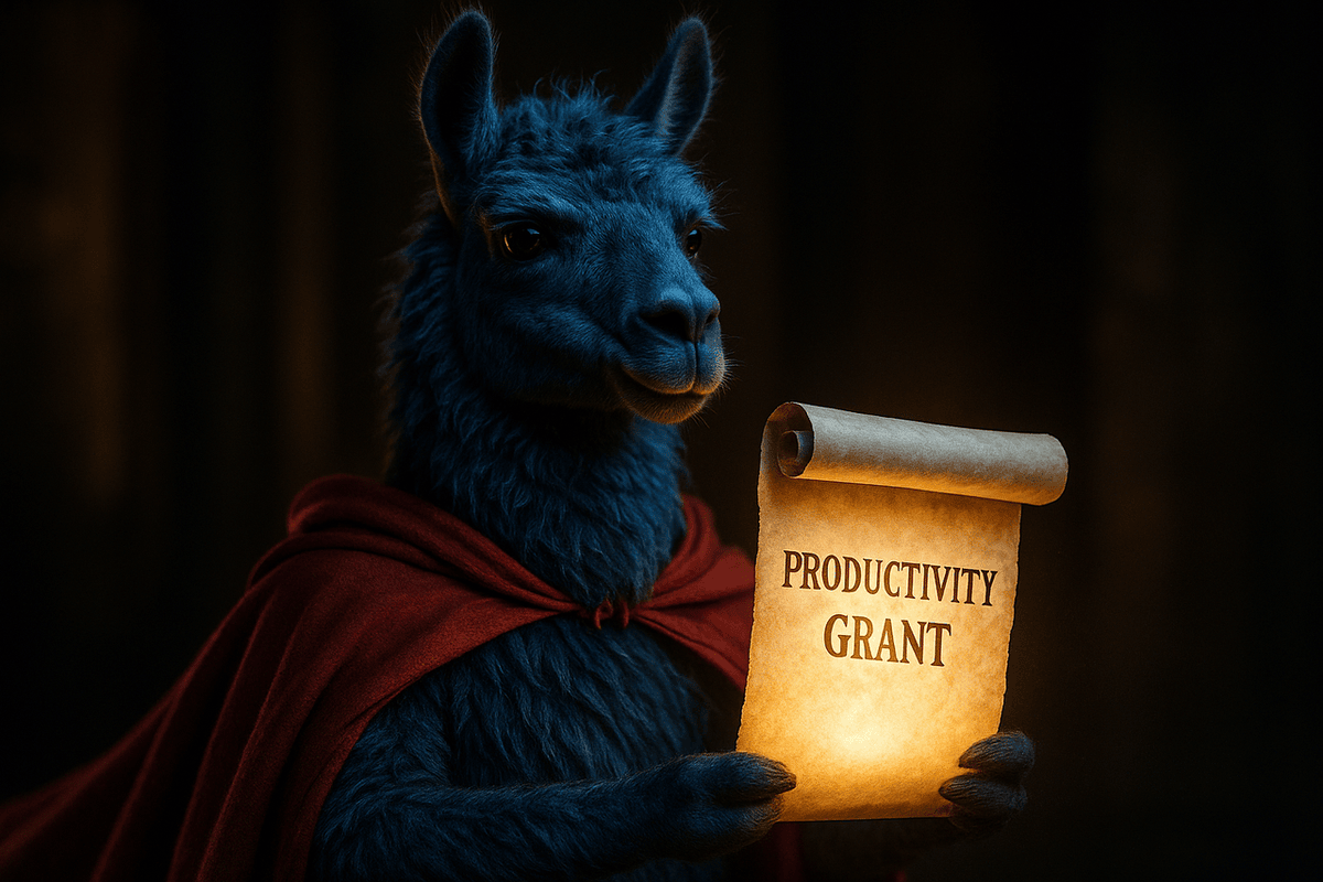 Our Blue Llama just uncovered a golden scroll… and it reads: Productivity Grant.

This is your chance to transform how your business works!

The grant won’t stay open for long ,  grab it before the window closes.

bluellama.co.uk/half-price-pro…