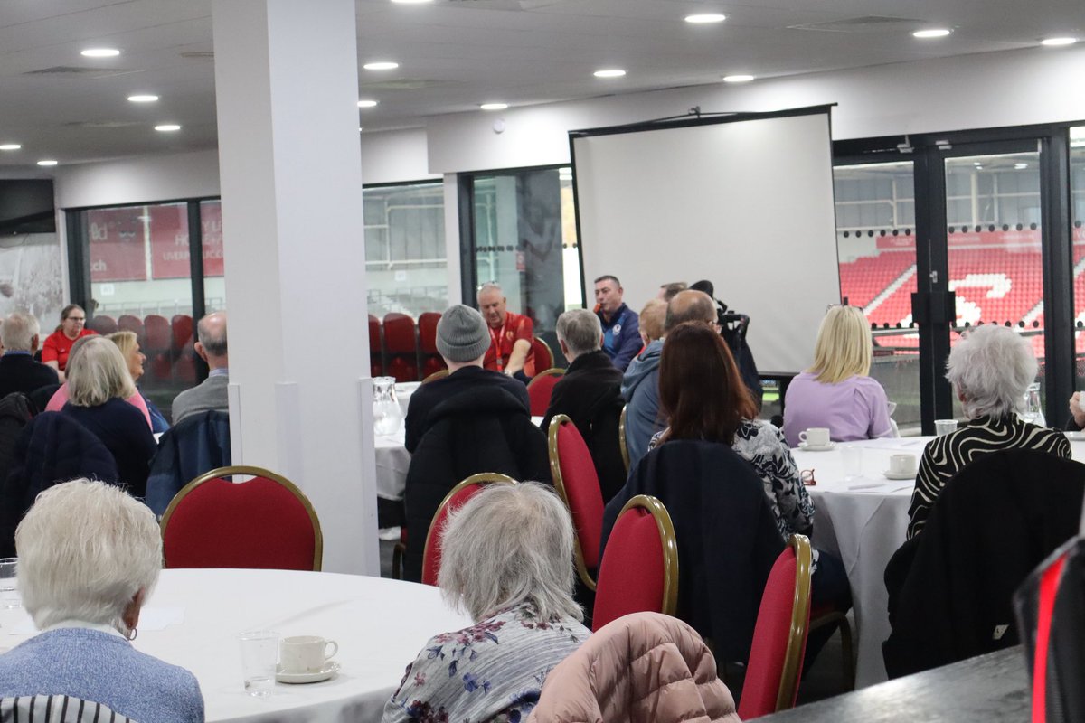 CommunitySaints's tweet image. 👋 It was great to have former @Saints1890 star Paul Loughlin join us at the @BrewDogStadium this morning for the Qualitech Reminisce Cafe!

Full video to follow 🔜

#Saintsandproud