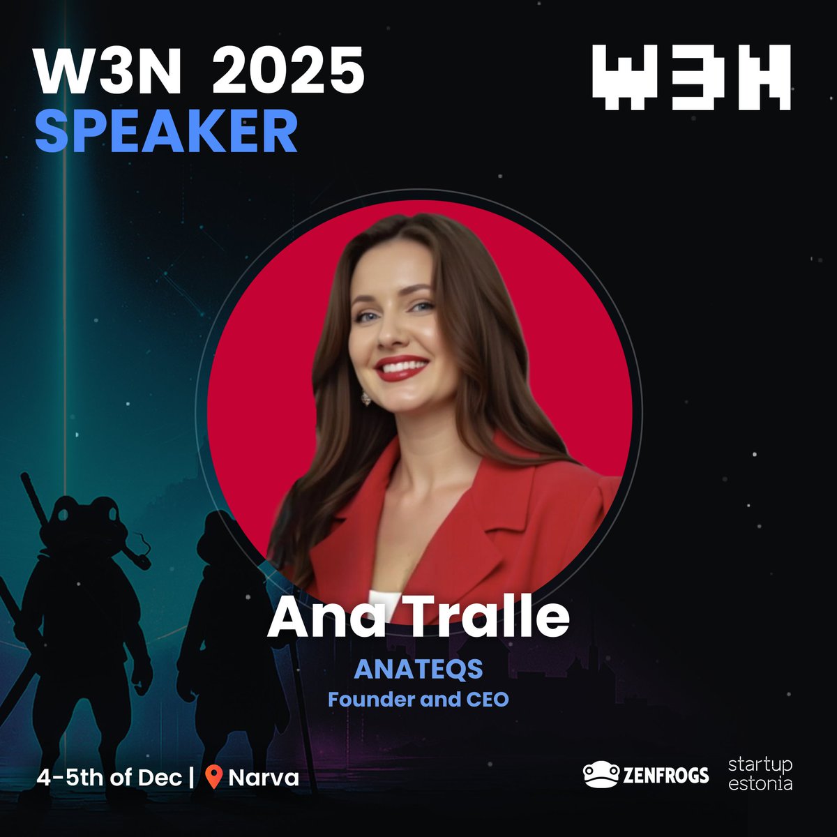 🌟 On stage at #W3N2025: Ana Tralle, Founder and CEO of ANATEQS, a leading force in data management and AI innovation.

Ana has led multimillion-euro projects for Fortune 500 companies, driving digital transformation through scalable data solutions and advanced analytics. As a