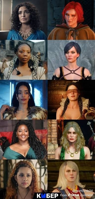 This is based on a European novel.

The game accurately depicts the characters as they are in the original writing.

Netflix makes them brown or black.

It's become a meme at this point. It's not about diversity, the goal is to normalise cultural and demographic replacement.