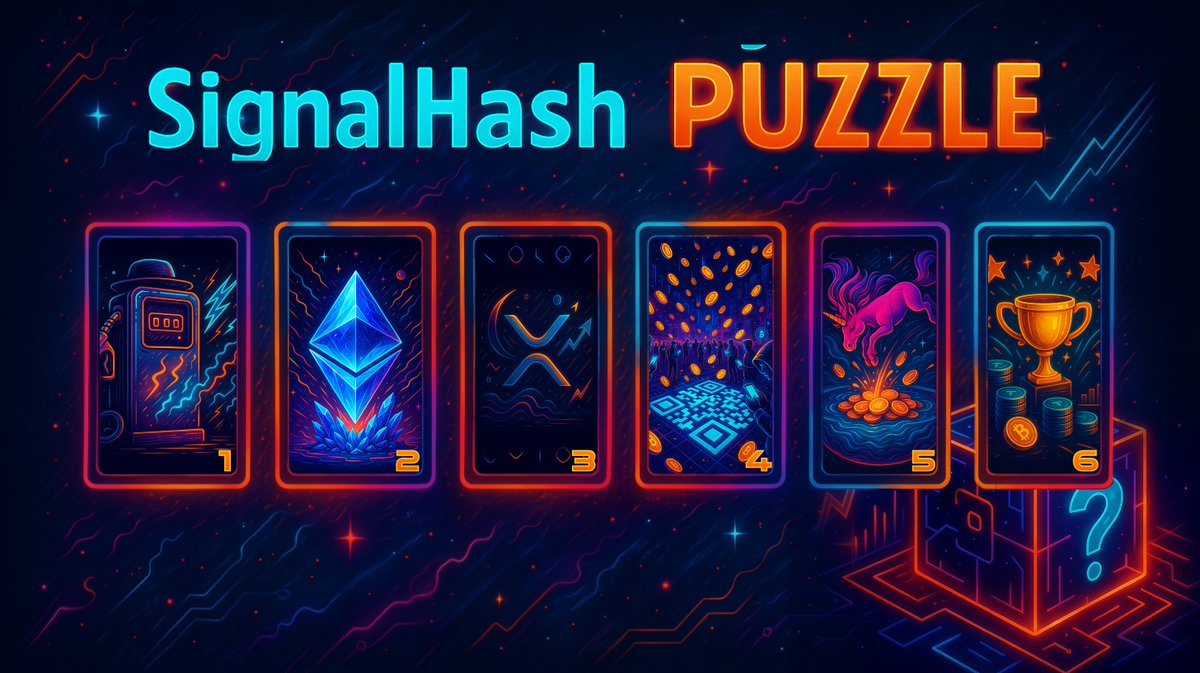 signalhash's tweet photo. Crack the #code. Unlock #rewards. 💥 We’ve hidden 6 crypto clues in our latest image post — each picture represents a well-known crypto project. Take the first letter of each one (in ALL CAPS) to form a 6-letter #promo #code.

Use it in Wallet > #promo #code to claim your prize inside #signalhash!

#PlayToEarn #mining on #TON #Blockchain