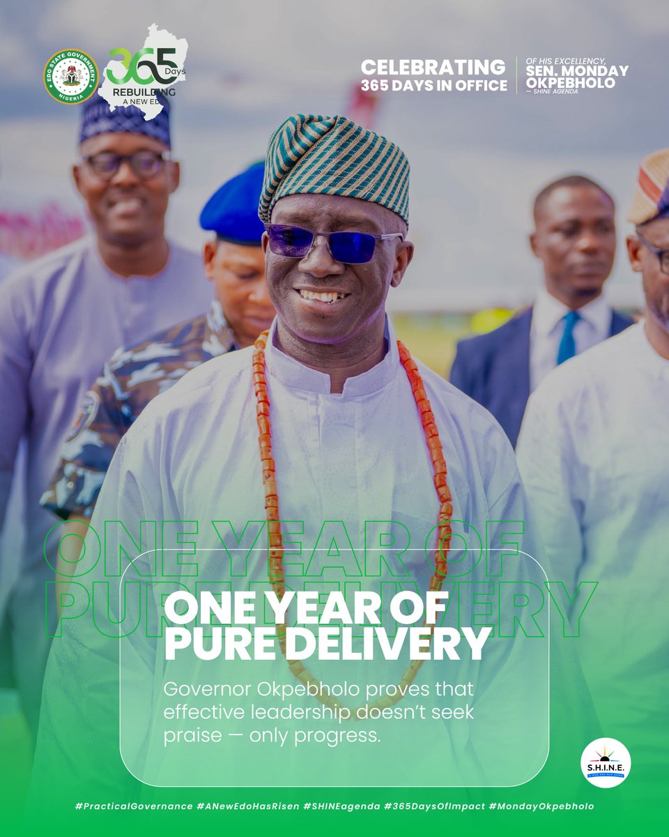 iam_ojoevans's tweet photo. Edo is shining 

@m_akpakomiza
@DennisIdahosa
#Okpebholo365Days
#MondayOkpebholo
#365DaysOfImpact
#PracticalGovrnance https://t.co/d3lAdcLQxW
