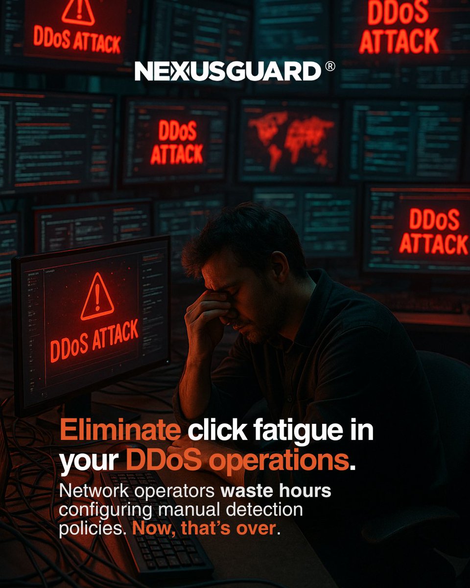 Nexusguard's tweet image. Fewer Clicks. More Efficiency.

With Nexusguard Bastions Detection Templates, your team saves time and builds confidence to focus on what truly matters: protecting your clients.

⚙️Simplify operations today.
Read more: nexusguard.com/blog/cut-the-c…

#Cybersecurity #DDoSProtection…