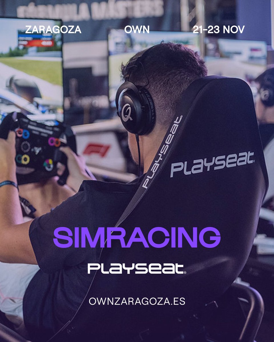 🏎️💨 ¡Pura adrenalina en la Zona SimRacing de OWN!

<a href="/PlayseatGlobal/">Playseat®</a> y <a href="/_MagGaming_/">MagGaming</a>  llegan a la expo con los mejores simuladores del mercado:

Ponte al volante, siente cada curva y reta a tus amigos (o a tus creadores favoritos) en una experiencia completamente inmersiva  🏁