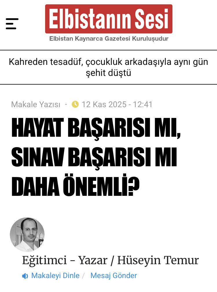 Gazetedeki yazım iyi okumalar

elbistaninsesi.com/makale/2680188…