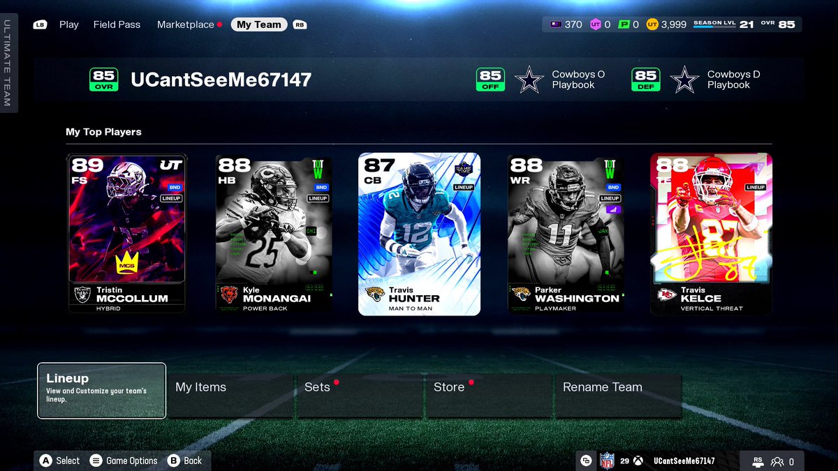 sanzzalejandro_'s tweet photo. Taking a breather from BF6,  first MyTeam on Madden I’ve properly grafted on #Madden26 https://t.co/Jhs1JUiQw9