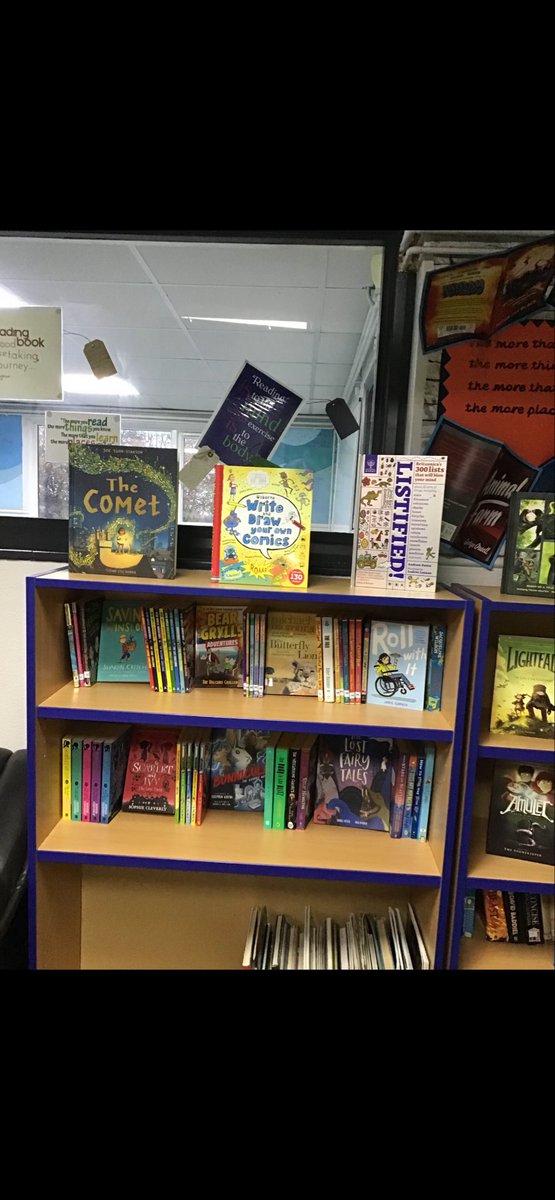 FeatherbyBooks's tweet photo. We are so lucky to be able to update some of our Reading stock - lots of new titles as well as a collection of graphic novels (we are definitely intending on expanding this collection when we can). A big thank you to @BookmarkCharity who have provided lots of our new books. https://t.co/3AmR9w4qVb