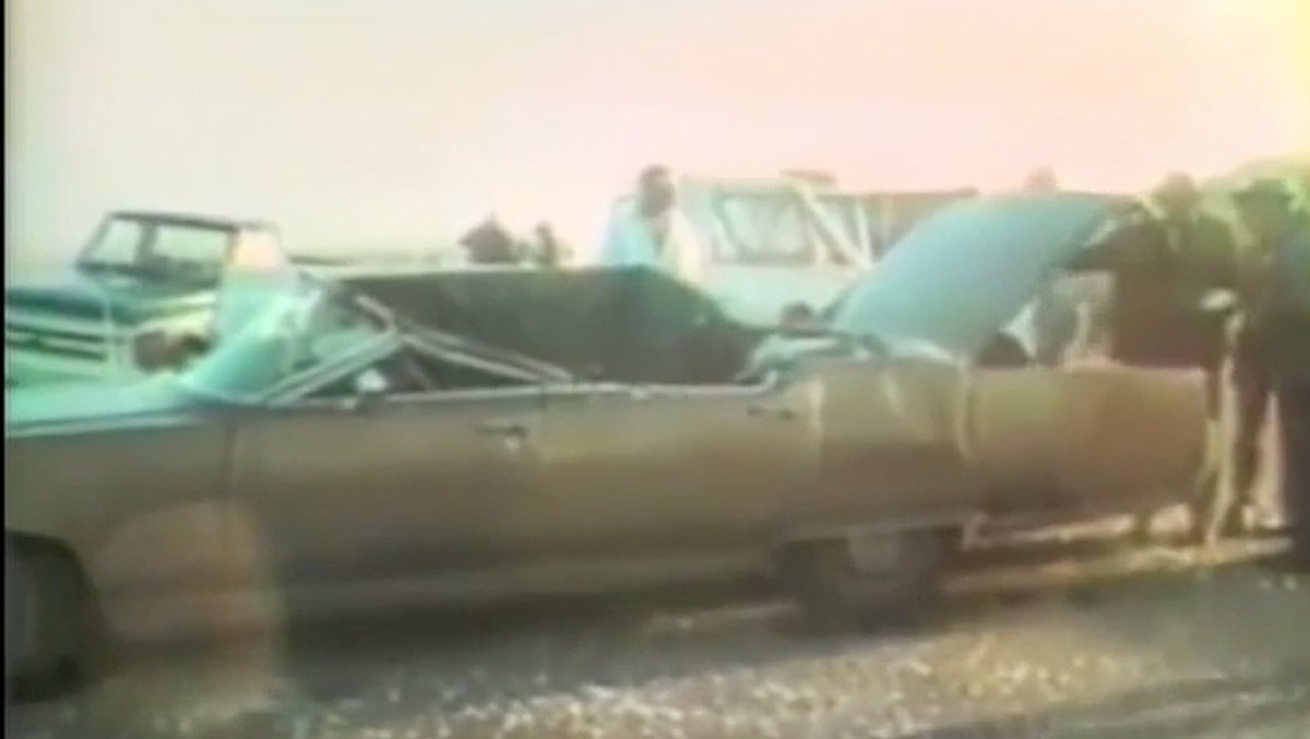 NavalInstitute's tweet photo. A five-foot chunk of the whale hit a new Oldsmobile that spectator Walter Umenhofer had bought at a dealer's "whale of a deal" promotion. Due to the physical damage and the smell that permeated the car, insurance covered the full retail value of the Olds. 
#ExplodingWhaleDay https://t.co/bPuW2zerD7