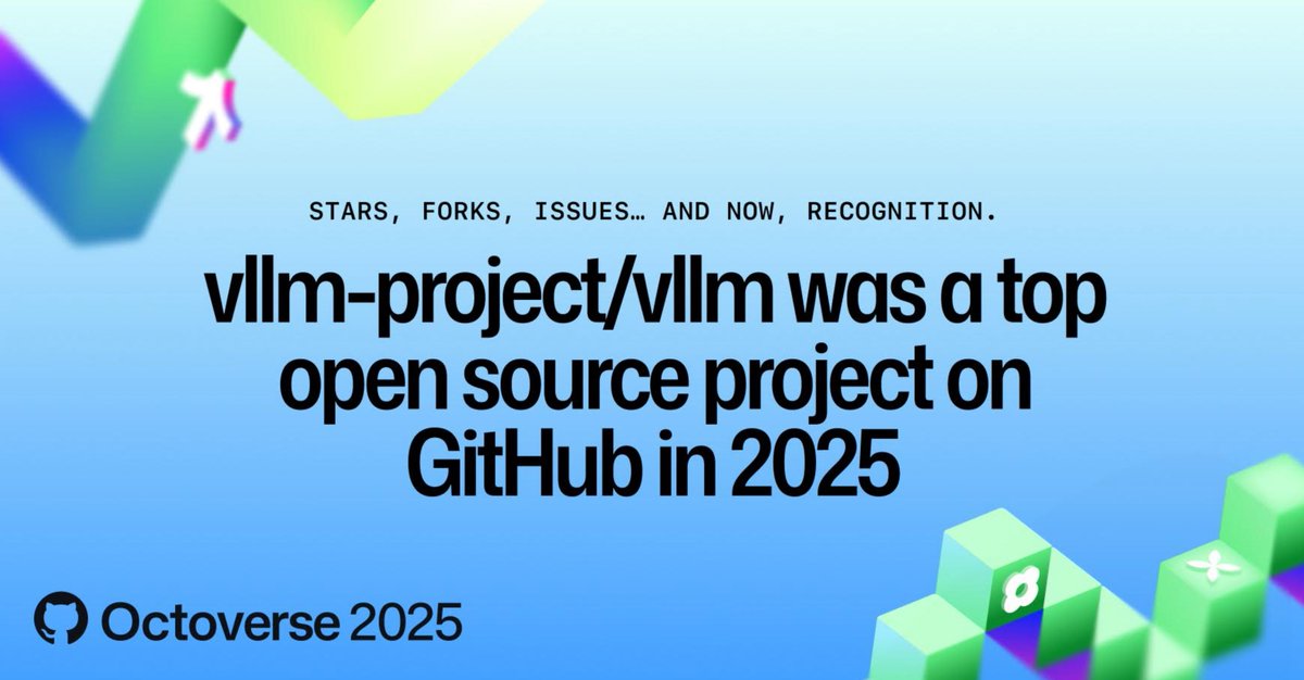 Thanks to <a href="/github/">GitHub</a> for spotlighting vLLM in the Octoverse 2025 report — one of the fastest-growing open-source AI projects this year.

🏆 Top OSS by contributors
🚀 Fastest-growing by contributors
🌱 Attracting the most first-time contributors

Trusted by leading open model