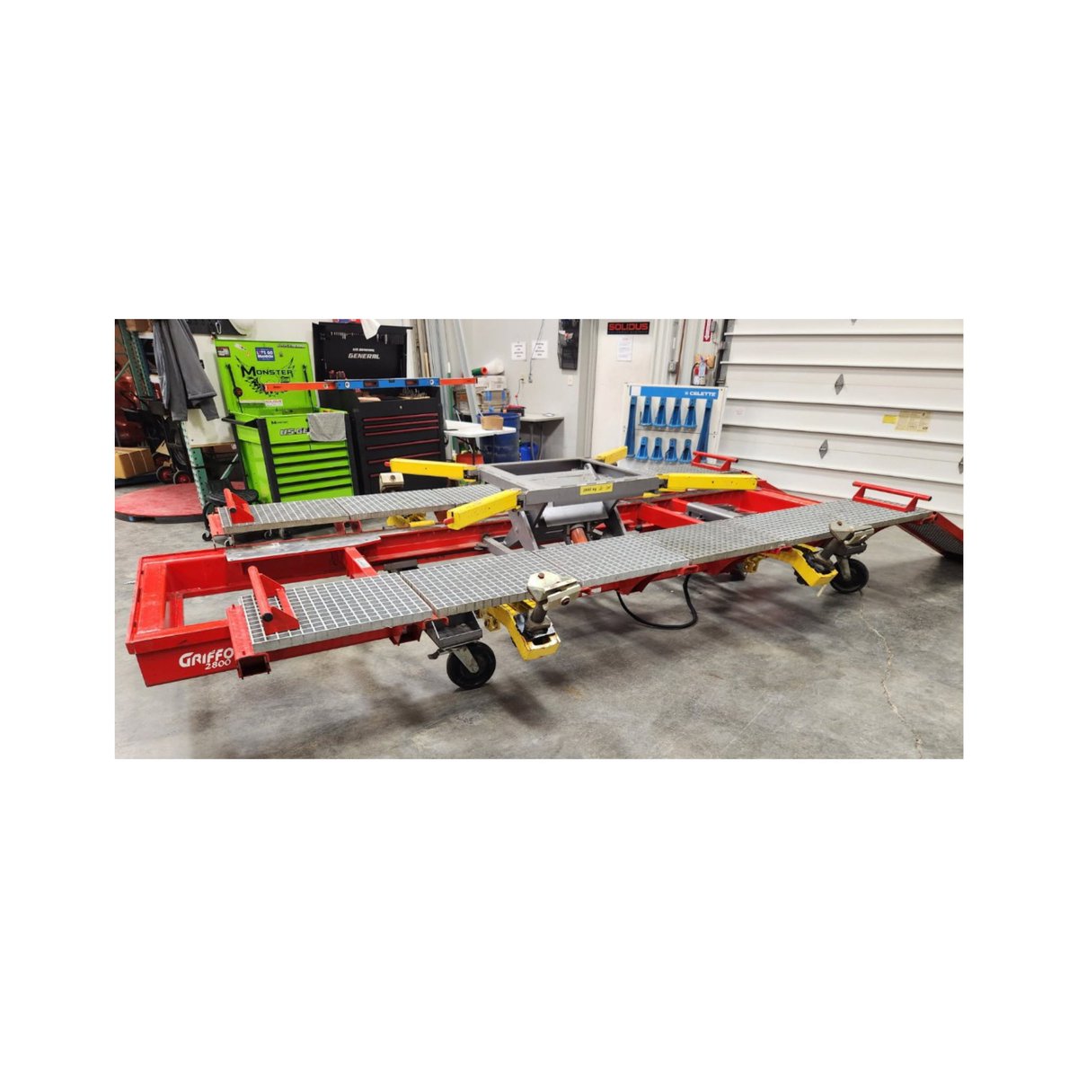 UsedAutoBody's tweet image. usedautobodyequipment.com/shop/p/usedgri… 

Used Griffon bench
$20,000.00
Griffon is a drive-on bench with a 2800 kg lifting system using a running desking plate. Dismantling the anchoring clamps and cross-members is not required while positioning the vehicle.