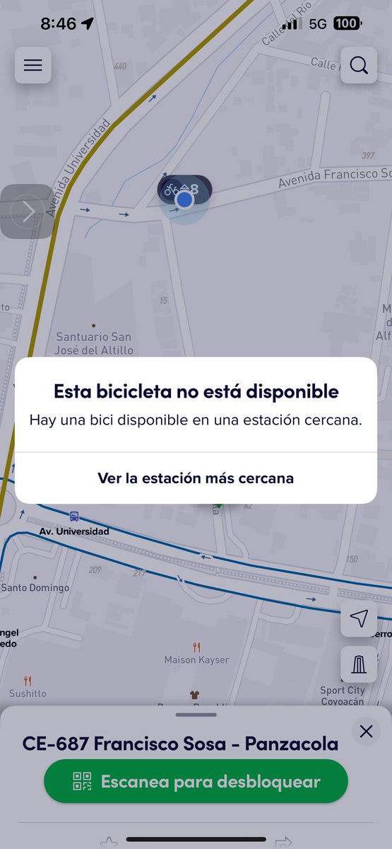 Oye, <a href="/ecobici/">ECOBICI CDMX</a> has fallado cada semana y más de una vez. 

Ocho bicicletas disponibles y ninguna se puede desanclar.