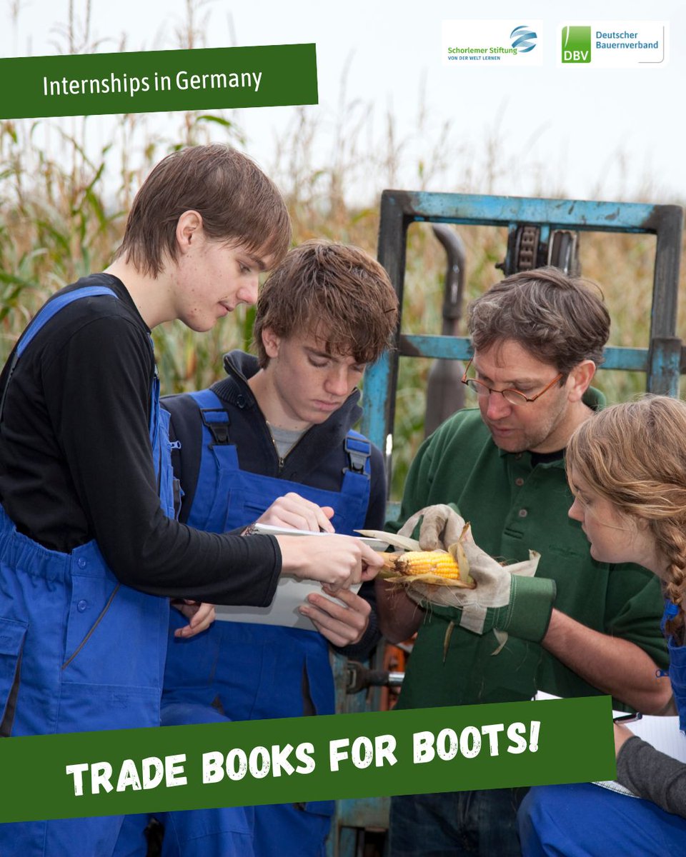 🌾<a href="/SchorlemerS/">Schorlemer Stiftung</a> Internships in Germany for young people from the Western Balkans &amp; Moldova!
🚜 Hands-on experience: crop farming, animal husbandry, horticulture &amp; viticulture
🎯 Age 20–30, agri studies/training 
Apply now 👉 schorlemer-stiftung.de/austauschprogr…