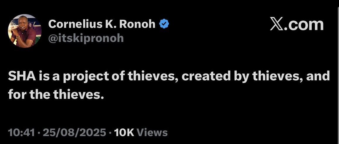 In my next phase of life ,I want to be shameless as <a href="/itskipronoh/">Cornelius K. Ronoh</a>