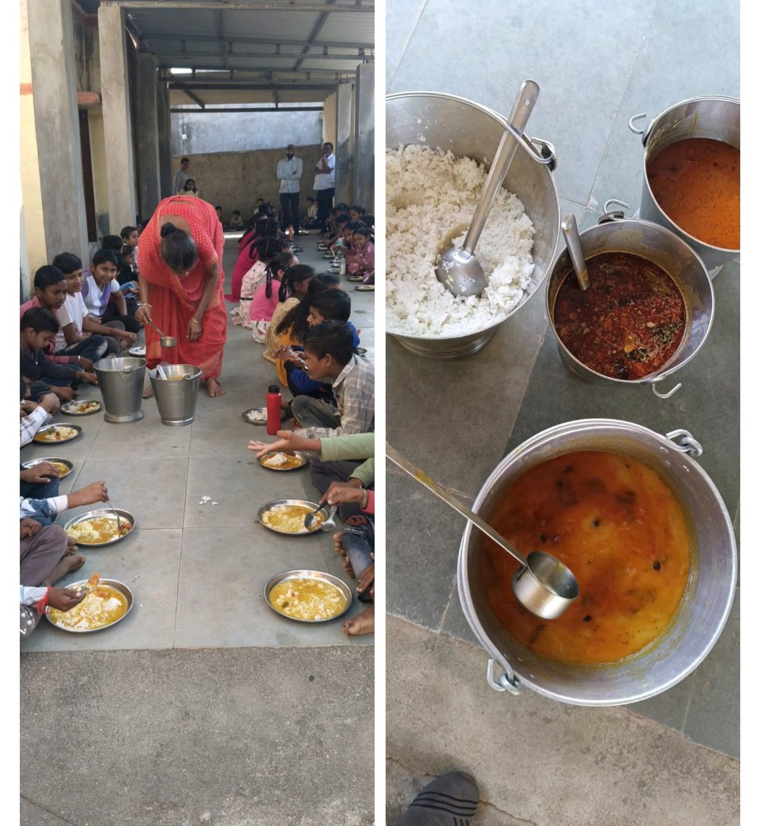 PM-POSHAN scheme implementation &amp; inspection at Makda Primary School