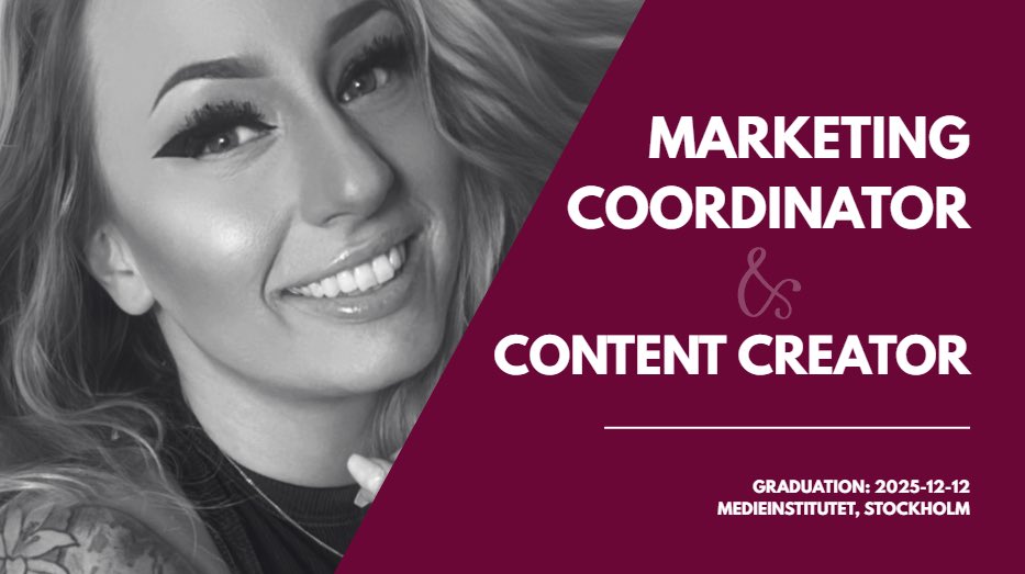 About 1.5 years ago, I quit my full-time job to study marketing full-time. The scariest but best decision I’ve ever made. I’ve learned, grown, and rediscovered my creativity. In one month, Dec 12th, I graduate and can work within the cool world of marketing 🎓
