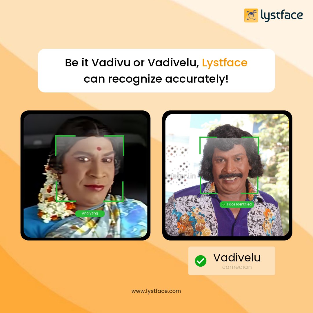 lystface's tweet image. Even Vadivelu can’t escape Lystface 👀

Our face recognition knows how to tell who’s who — every single time!

From attendance to access, accuracy is our punchline 😏

#lystface #facerecognition #aiwithhumor #techmadesimple #vadivelumeme #workplacehumor