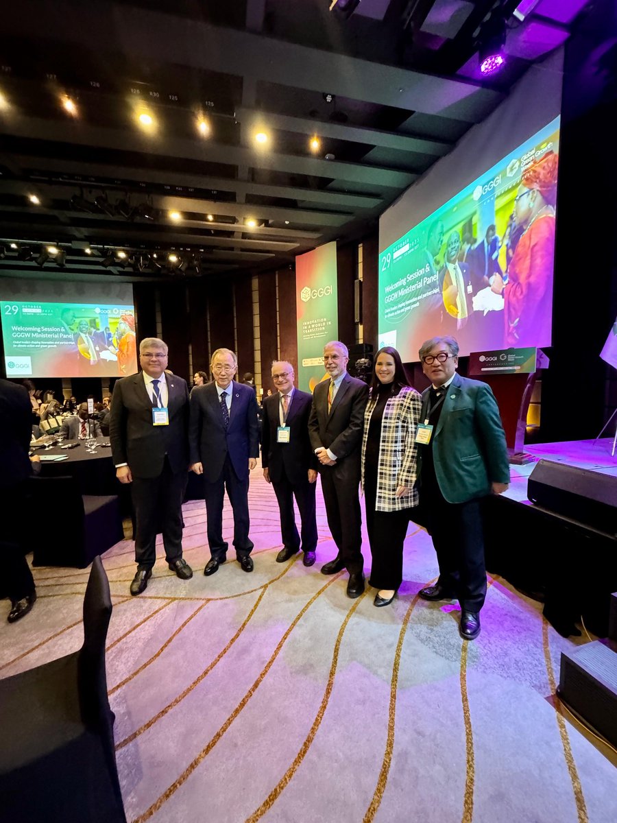 RDenCorea's tweet image. La Embajadora Angie Martínez participó en la Apertura Ministerial de la Semana Global de Crecimiento Verde 2025 (GGGWeek2025), reafirmando el compromiso de la República Dominicana con la acción climática, la cooperación internacional y el liderazgo sostenible.