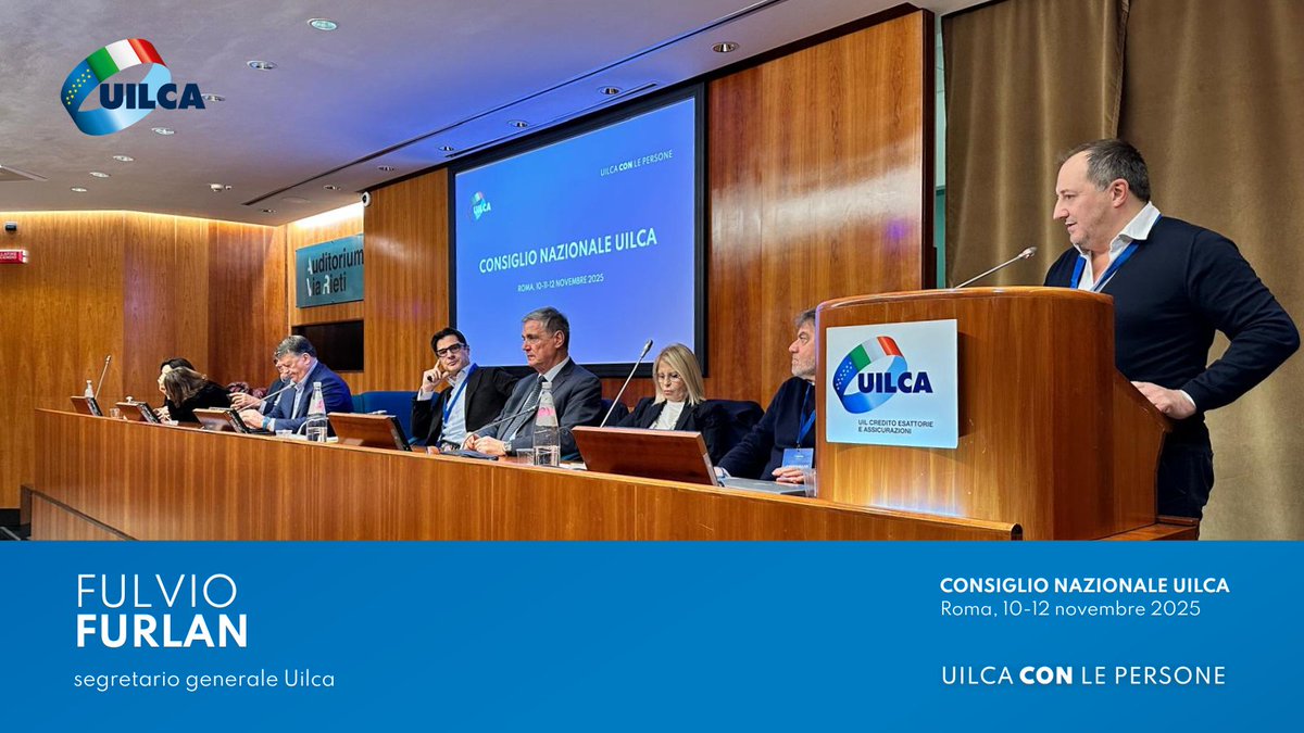 "Ci sono scelte facili e scelte giuste, che spesso sono le più difficili. Lavoriamo per le scelte giuste". Un momento dell'intervento conclusivo del segretario generale #Uilca Fulvio Furlan nel corso della terza giornata del Consiglio Nazionale Uilca

#UilcaConLePersone