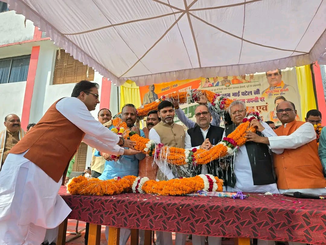 KSPBJP's tweet photo. प्रभार जनपद प्रतापगढ़ के रामपुर खास विधानसभा में 'भारत रत्न' सरदार वल्लभ भाई पटेल जी की 150वीं जयंती समारोह अभियान के अंतर्गत  आयोजित 'एकता यात्रा'  का आयोजन  भाजपा के यशस्वी प्रदेश अध्यक्ष मा• भूपेन्‍द्र चौधरी जी के मुख्य आतिथ्य में हुआ| https://t.co/Mbaz2YLvD1