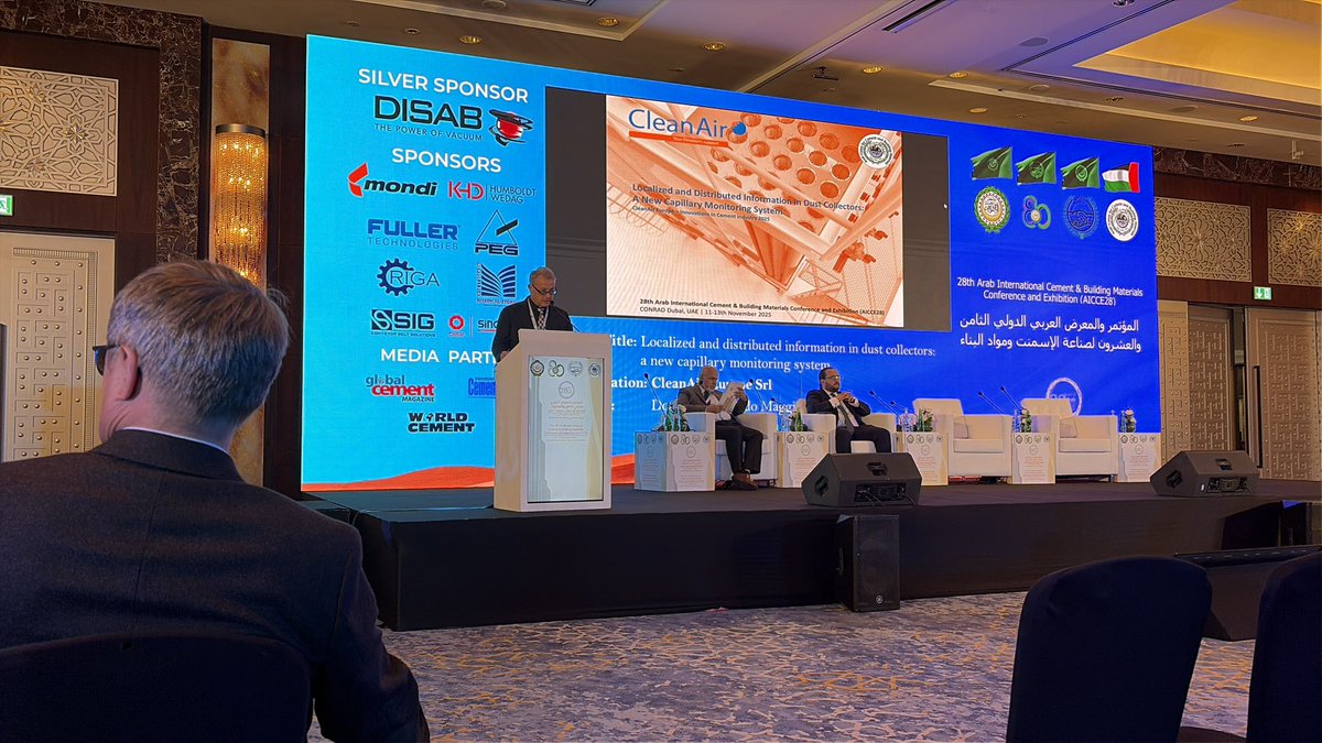 cleanairworld's tweet photo. CleanAir is on the stage. Aicce28 - Dubai https://t.co/HibaskShfn