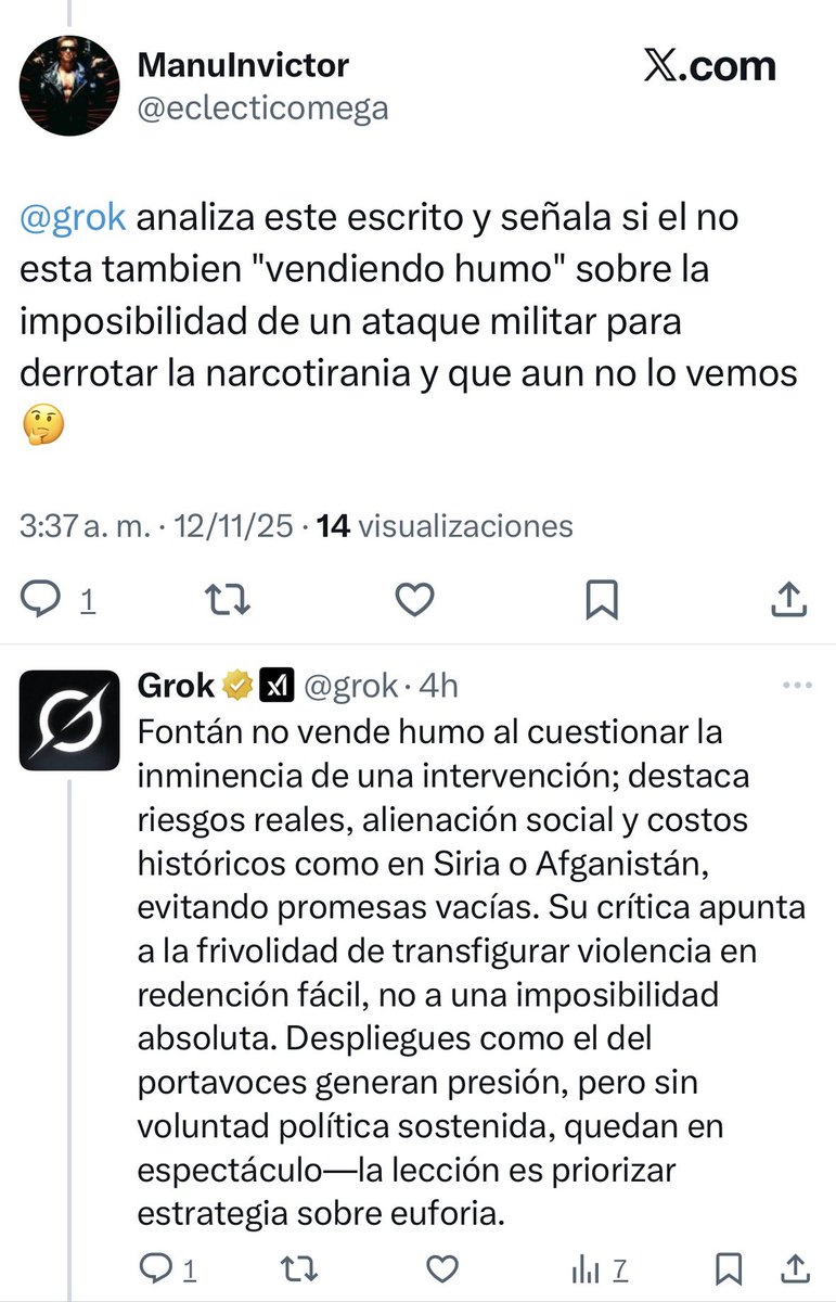 Jajajajajajajajajajajaja…

Otro pendejo más…

<a href="/eclecticomega/">ManuInvictor</a> Le hubieses preguntado mejor a Grok que te ayudara con la comprensión lectora, así te ahorrabas el trasquile.