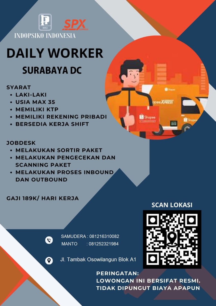 lilclassyy's tweet photo. Hi mungkin ada yg lagi cari loker, silahkan. #dailyworker #dailyworkersurabaya https://t.co/QkmZBfUf6p