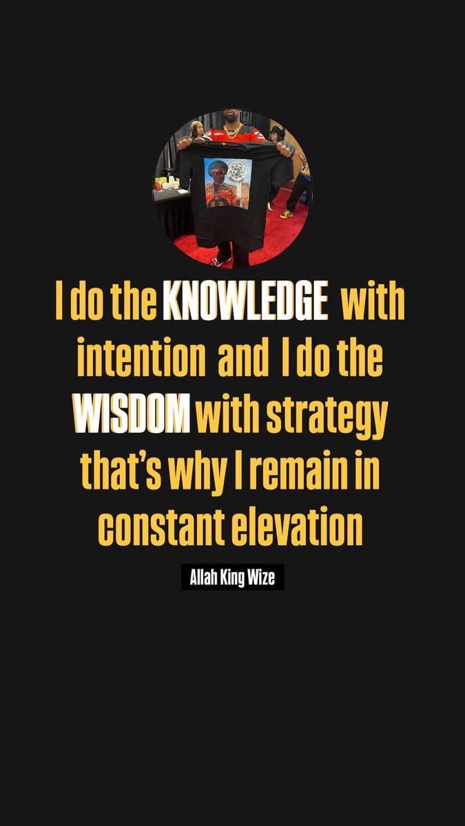 Almighty_Cee_7's tweet image. Peace. Today’s Supreme Mathematics is #KNOWLEDGE #WISDOM