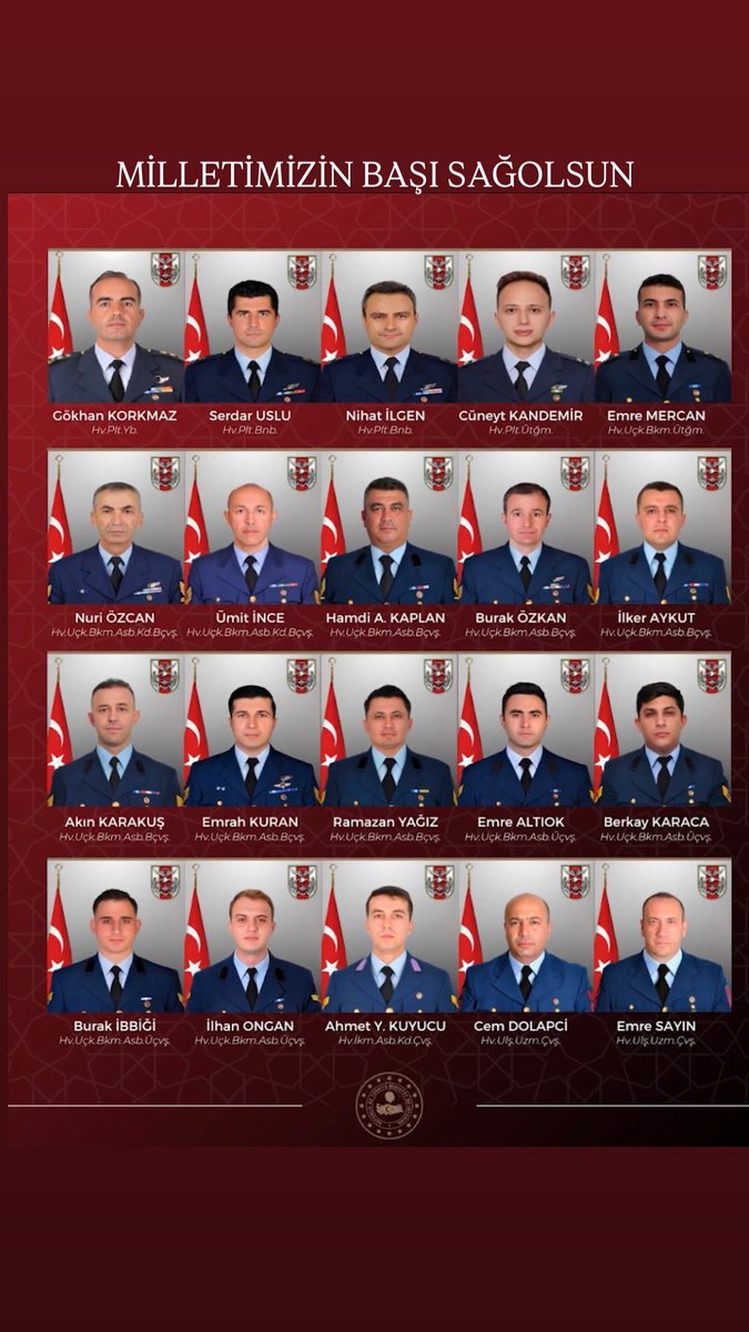 BÜYÜK TÜRK MİLLETİ’NİN BAŞI SAĞOLSUN.