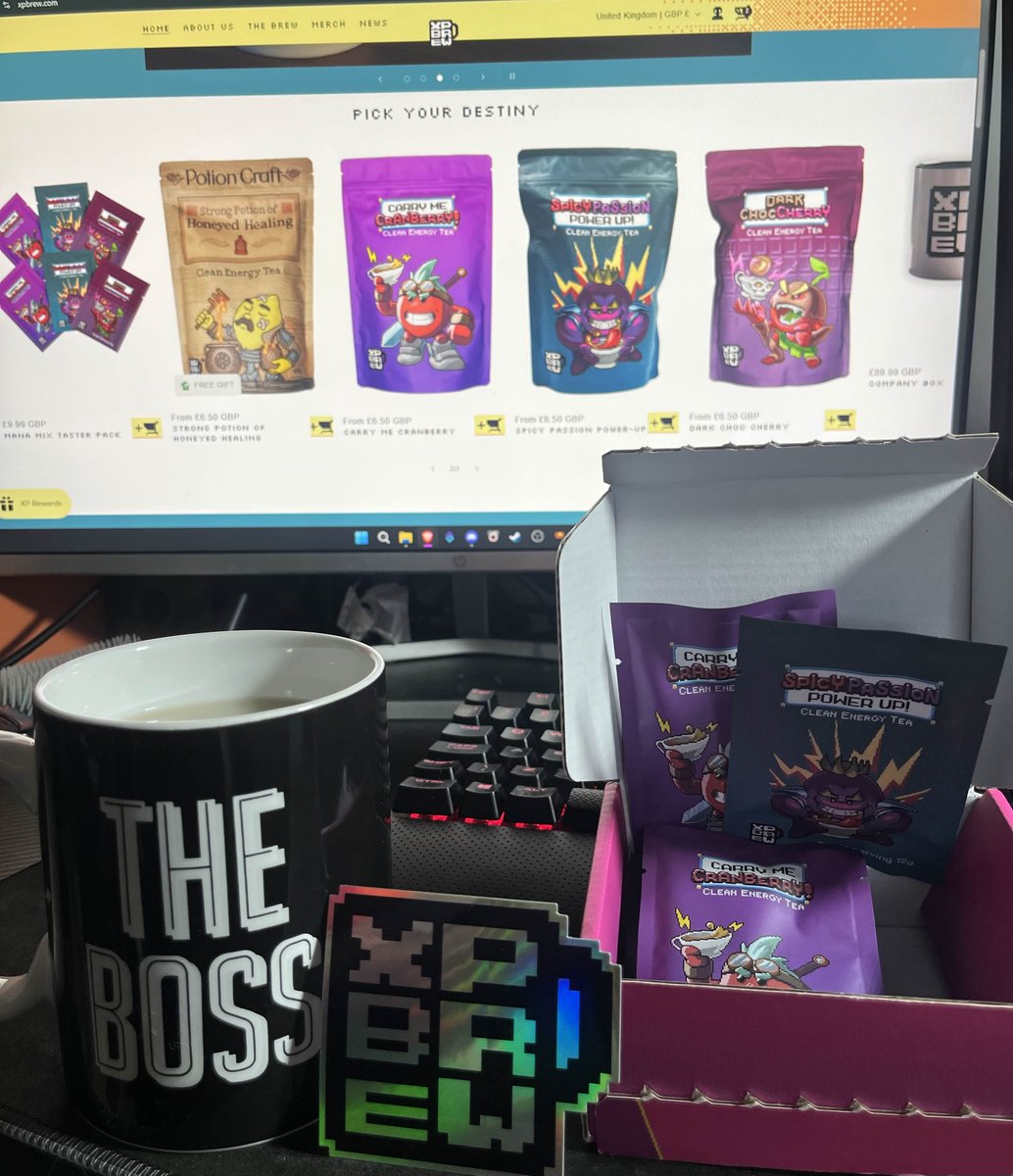 Level up your focus with <a href="/XPBrewHQ/">XP BREW 🍵</a> , the ENERGY TEA built for Gamers and Creators 🎮🍵
I’m excited to announce I am now affiliated with XP BREW! 💪
Use code chaoticsturdy for 15% off and power your next GG🔥
👉 xpbrew.com