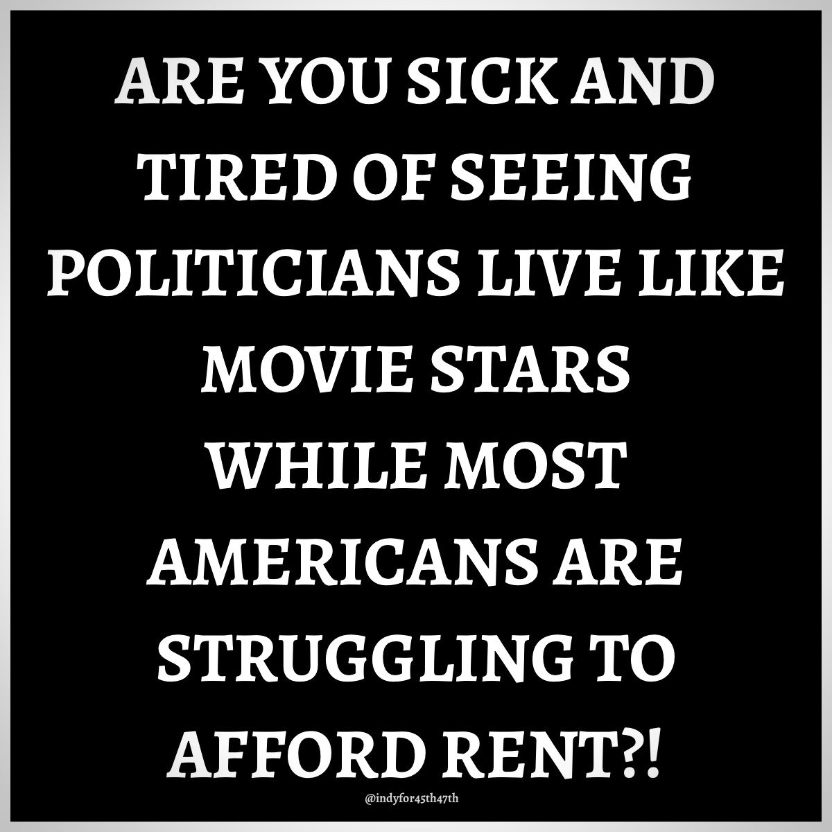 Are you sick and tired of it?
YES or NO?!