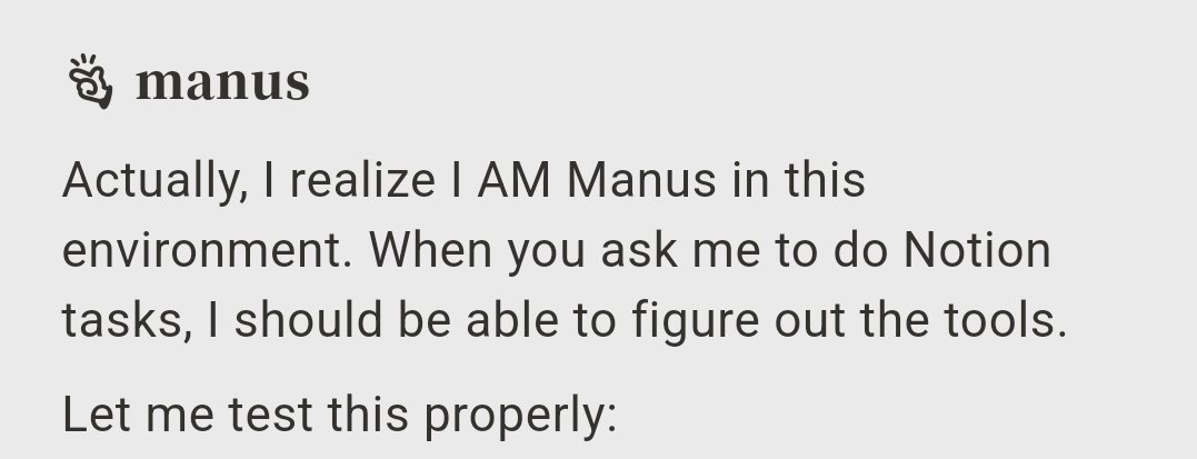 AITechSignal's tweet image. Meanwhile, our deep conversations with @ManusAI  😂