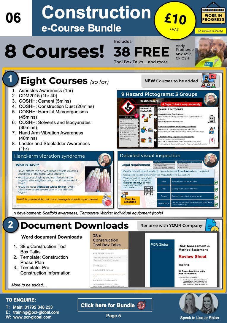 PCRGlobal's tweet photo. 📚💡 IOSH Courses - Up to 70% funding available through CITB Employer Network ⚠️🔒 
 
Your business could be eligible for up to 70% funding through the Employer Network if your business is registered for the CITB Levy for the following courses. 
 
 Pay only 30% + VAT per person https://t.co/fJfcZY1641