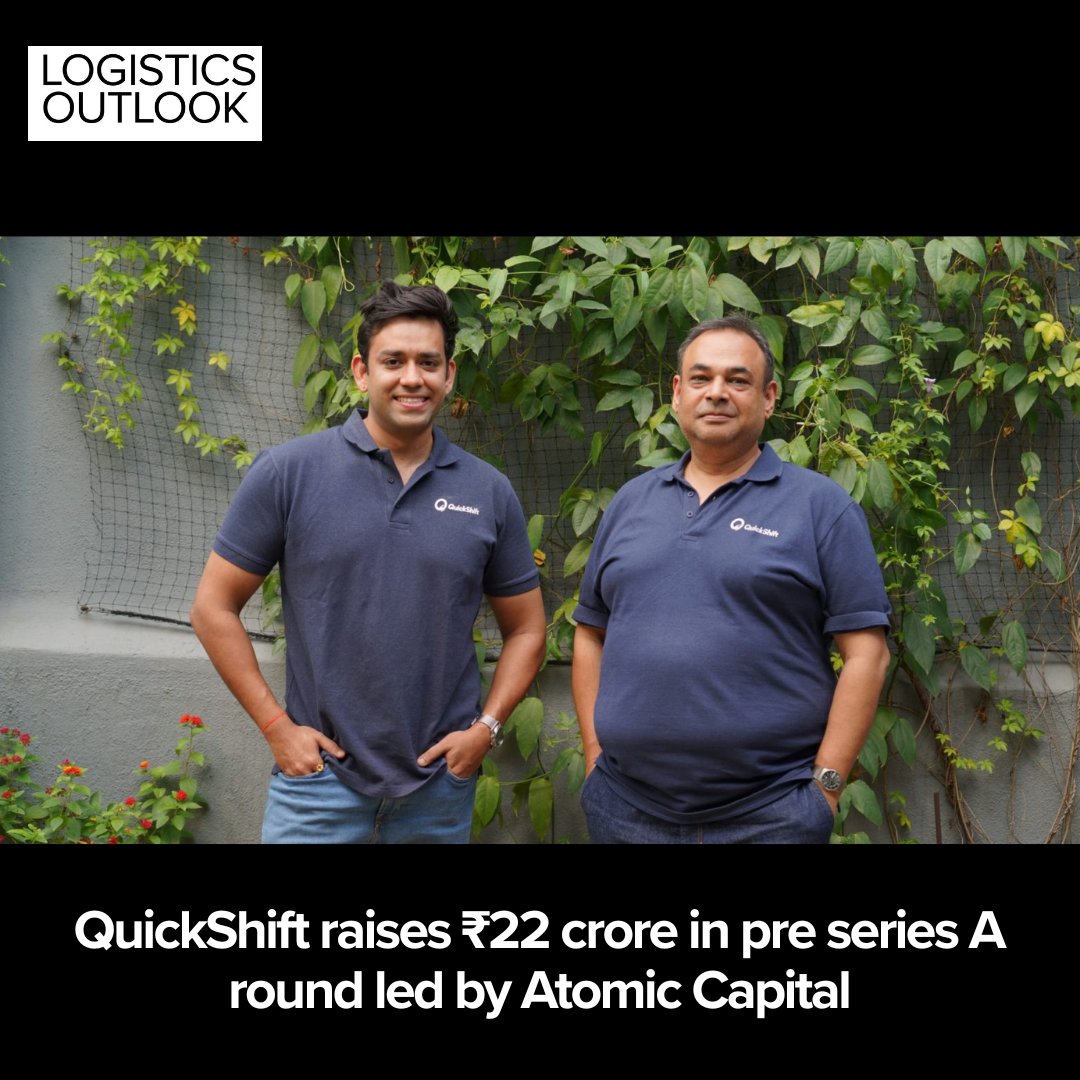 LogiOutlook's tweet image. QuickShift is gearing up for scale! 🚀

The company raises ₹22 crore (Pre-Series A) to enhance its AI-driven logistics &amp;amp; omni-channel programs.

Read more - logisticsoutlook.com/business/quick…

#LogisticsTech #StartupIndia #AI #EcommerceGrowth #LogisticsOutlook