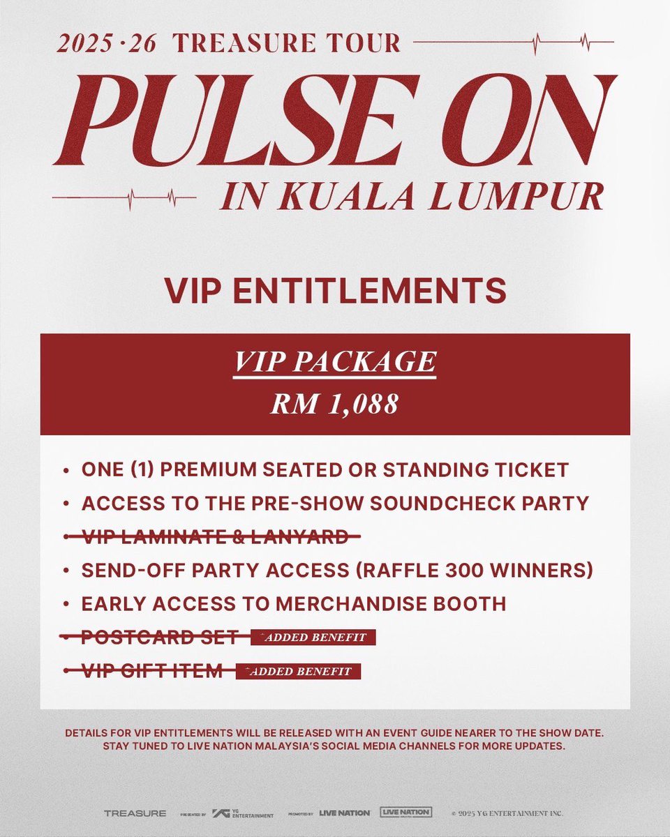 kiyulmi's tweet photo. [help rt] WTS LFB

pulse on in kl
🎟️ 1x vip seated 307
💰 RM1000 (accept instalment)

💨 rts: i just want the gift benefit 🙏🏻 (refer pic 2) alsoo already downgrade my seat

#TREASUREinKL #PULSEONinKL https://t.co/T8SmfPdthc