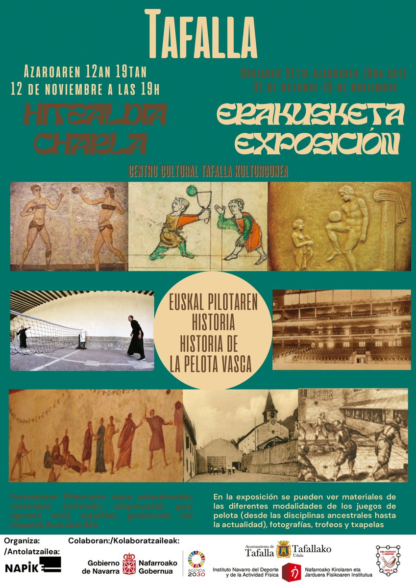 Gaur arratsaldeko 19:00tan Euskal Pilotaren Historiari buruzko hitzaldia emango du NAPIKEk Kulturgunean. Gainera, igandera arte Pilotaren Historiari buruzko erakusketa bisitatu ahal izango da.