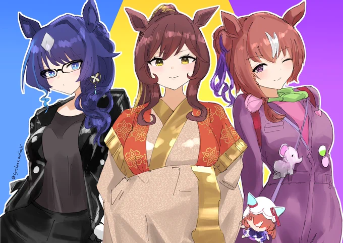 skebありがとうございました! 電王ウマ娘で Uヴィルシーナ Kジェンティルドンナ Rスティルインラブ