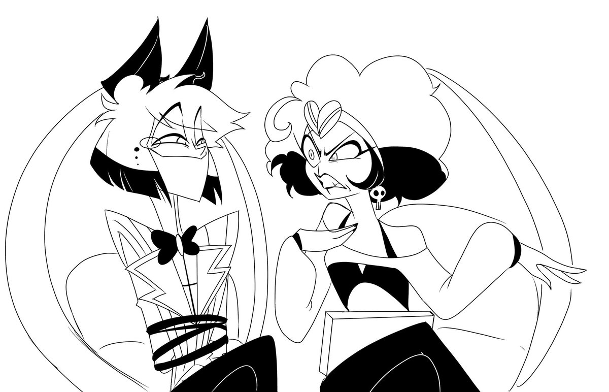 PeriQ5XG's tweet image. I keep thinking about the scene Alastor sitting next to Vel.
Is it because his power of listening?🤣
#HazbinHotel #HazbinHotelVel #HazbinHotelAlastor