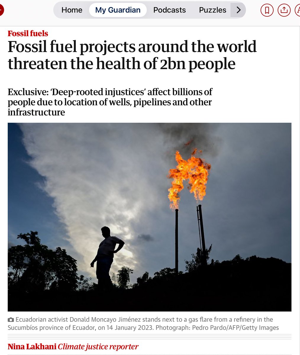 JillBelch's tweet image. Surely the chance to stop &amp;amp; replace with renewables is a no brainer?
Proximity to #FossilFuel facilities increases risk of cancer, respiratory disease, heart disease, premature birth &amp;amp; death, as well as posing grave threats to water supplies, air quality, &amp;amp; ⬆️land degradation