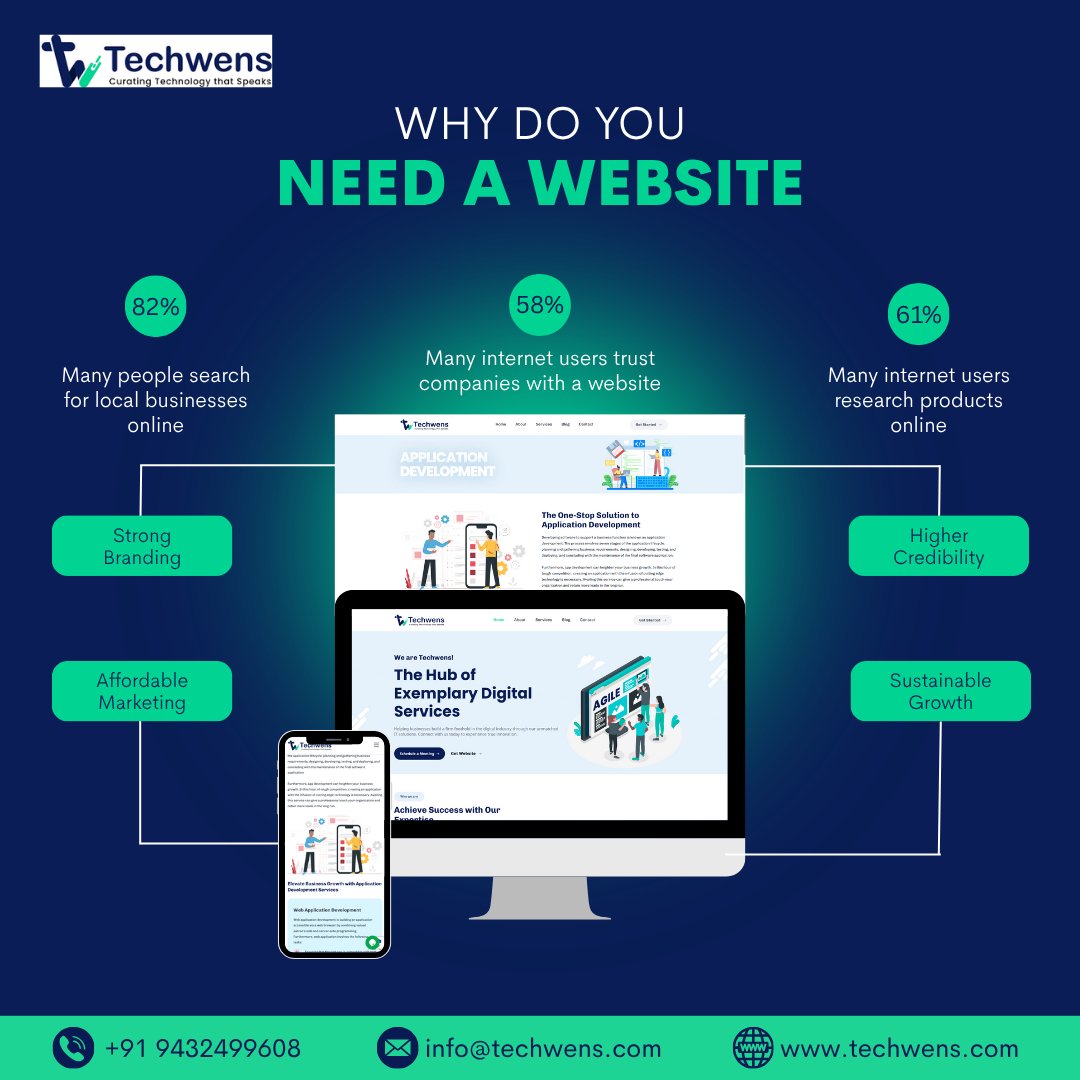 TechWens's tweet image. Your business deserves more than just social media — it deserves a website that builds trust, credibility &amp;amp; growth!

Let’s make your brand visible where it matters most — online.

#Techwens #WebDevelopment #BusinessGrowth #DigitalPresence #WebDesign #BrandBuilding